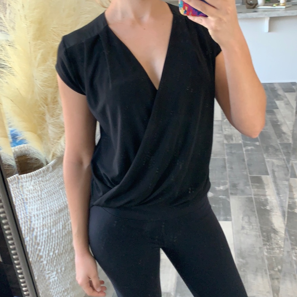 Ann Taylor wrap top XS